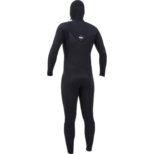 2025 O'Neill Männer HyperFreak+ 4/3mm Brustreißverschluss Mit Kapuze Neoprenanzug 5346 - Black